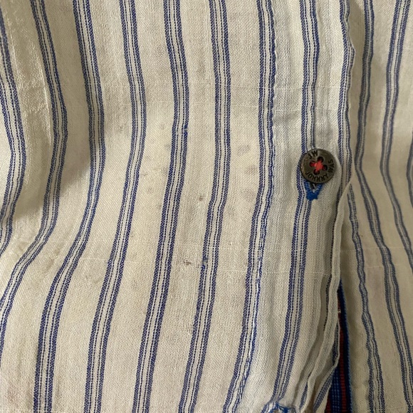JOHNNY WAS Stunning Relaxed Button Up, Stripe Long-sleeve; Size Small - Picture 8 of 8